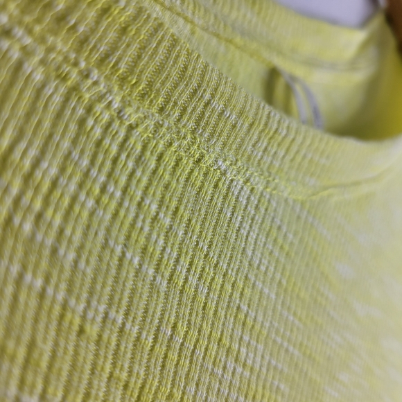 Anthropologie Micro Ribbed Drop Shoulder Asymmetric Hem Tee - Picture 4 of 8